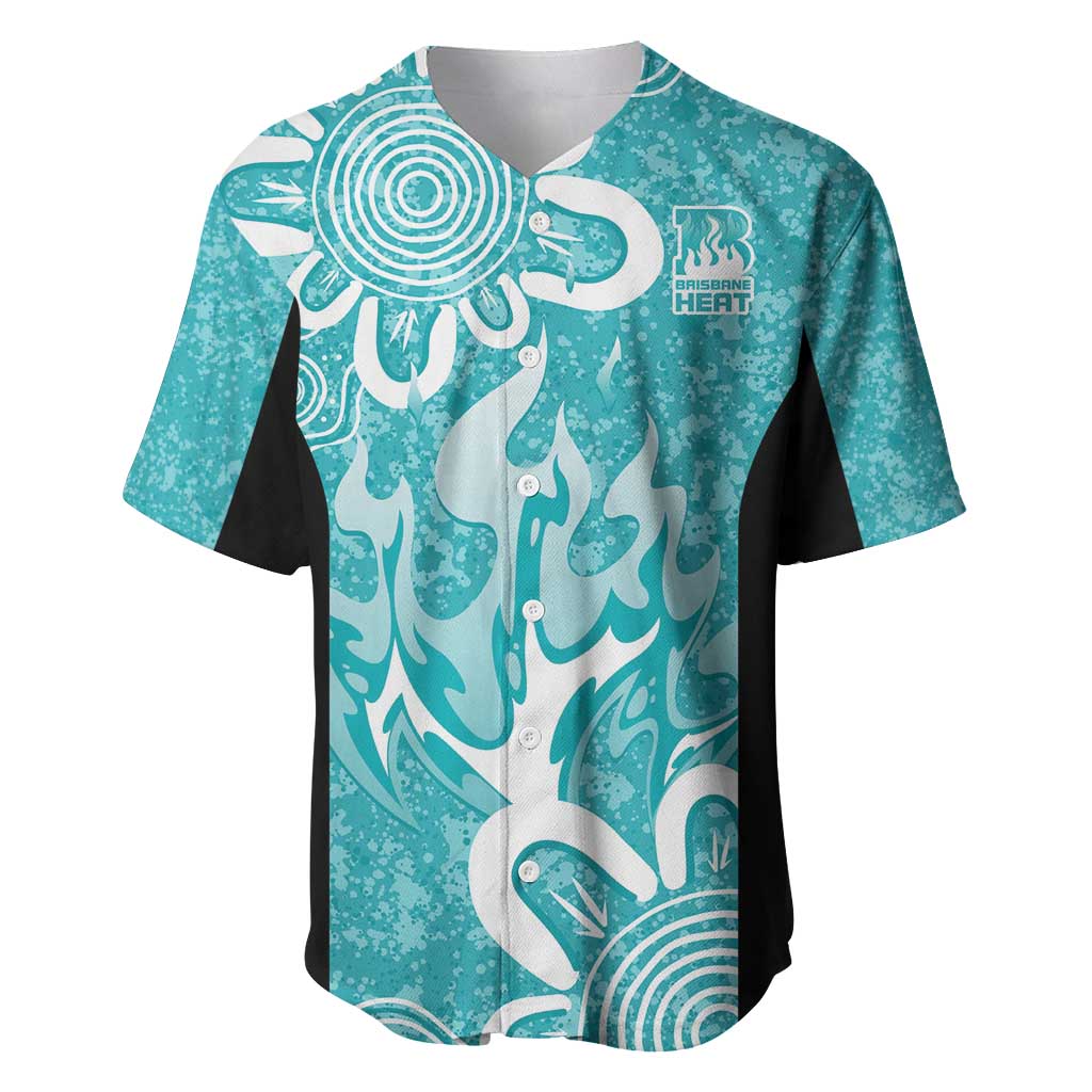 Brisbane Heat Custom Baseball Jersey Minimalism Aboriginal