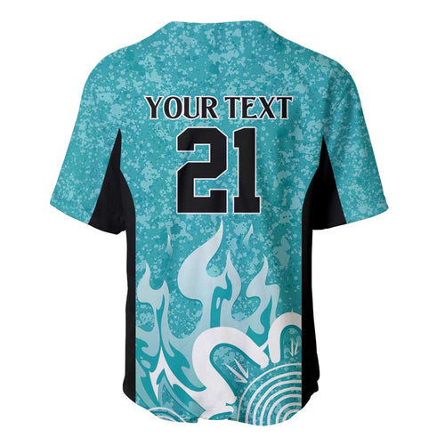 Brisbane Heat Custom Baseball Jersey Minimalism Aboriginal