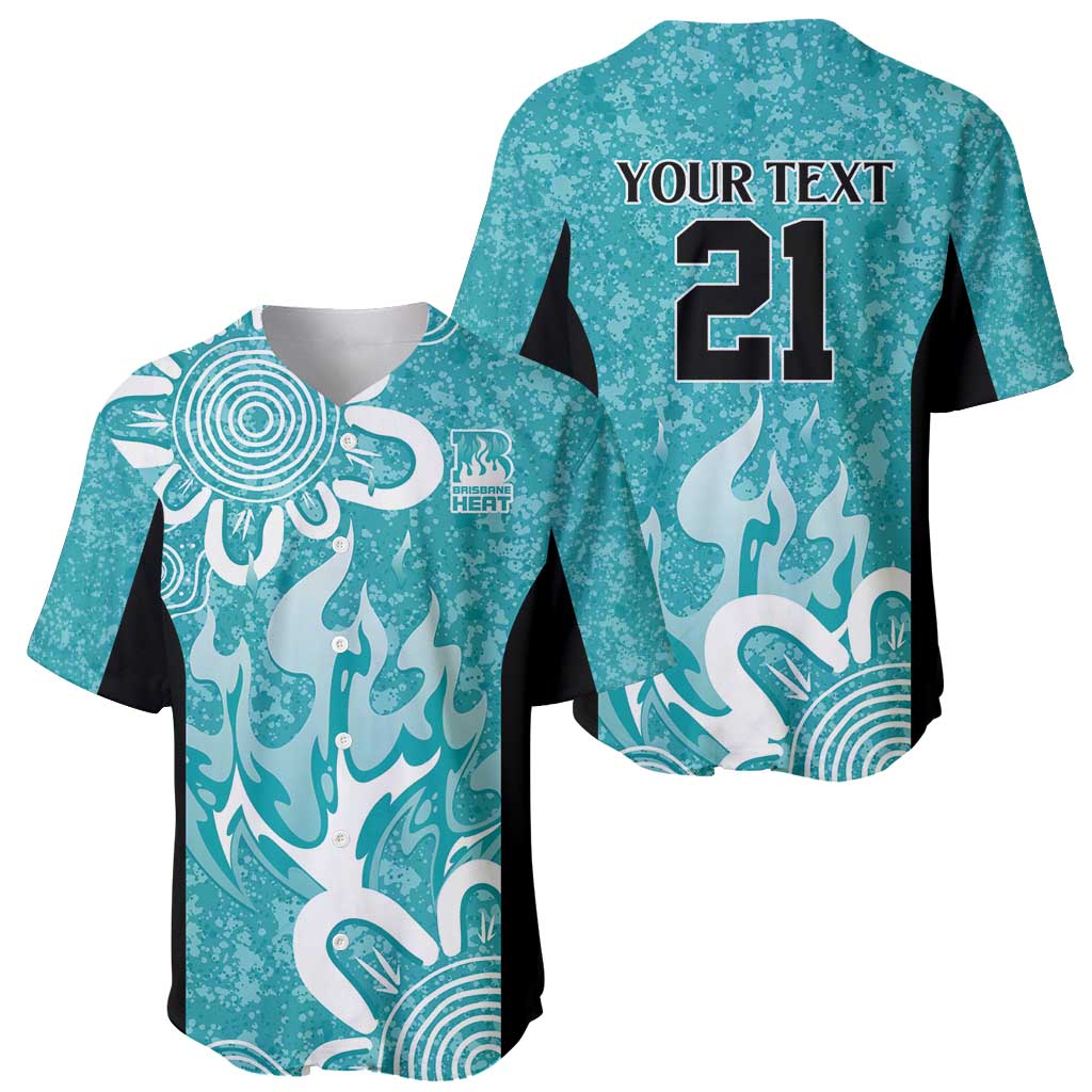 Brisbane Heat Custom Baseball Jersey Minimalism Aboriginal