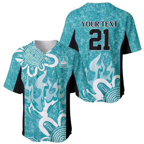 Brisbane Heat Custom Baseball Jersey Minimalism Aboriginal