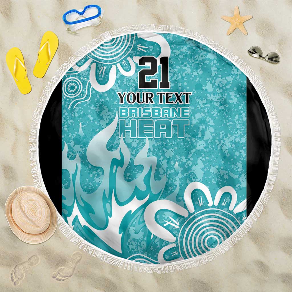 Brisbane Heat Custom Beach Blanket Minimalism Aboriginal