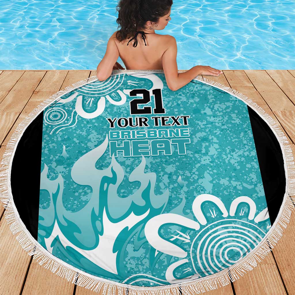 Brisbane Heat Custom Beach Blanket Minimalism Aboriginal