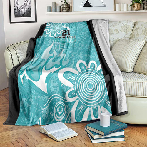 Brisbane Heat Custom Blanket Minimalism Aboriginal