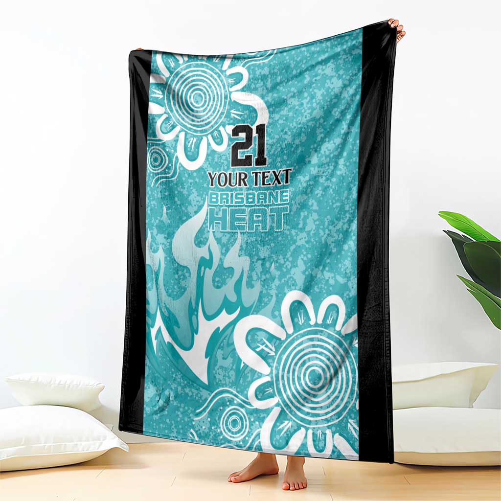 Brisbane Heat Custom Blanket Minimalism Aboriginal