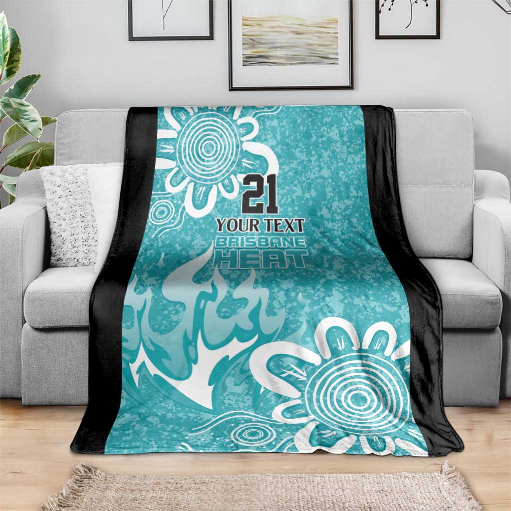 Brisbane Heat Custom Blanket Minimalism Aboriginal