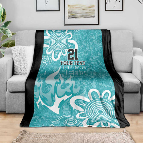 Brisbane Heat Custom Blanket Minimalism Aboriginal