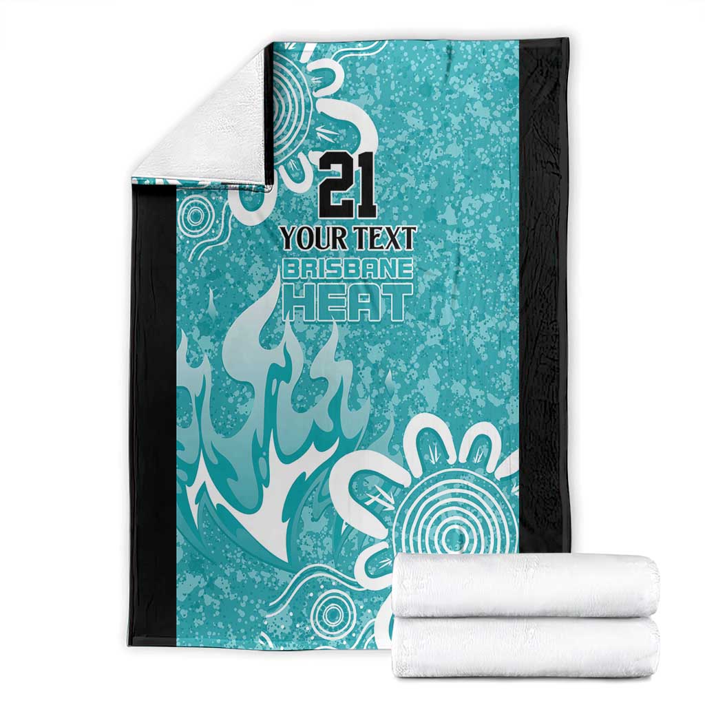 Brisbane Heat Custom Blanket Minimalism Aboriginal