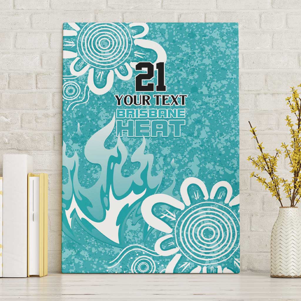 Brisbane Heat Custom Canvas Wall Art Minimalism Aboriginal
