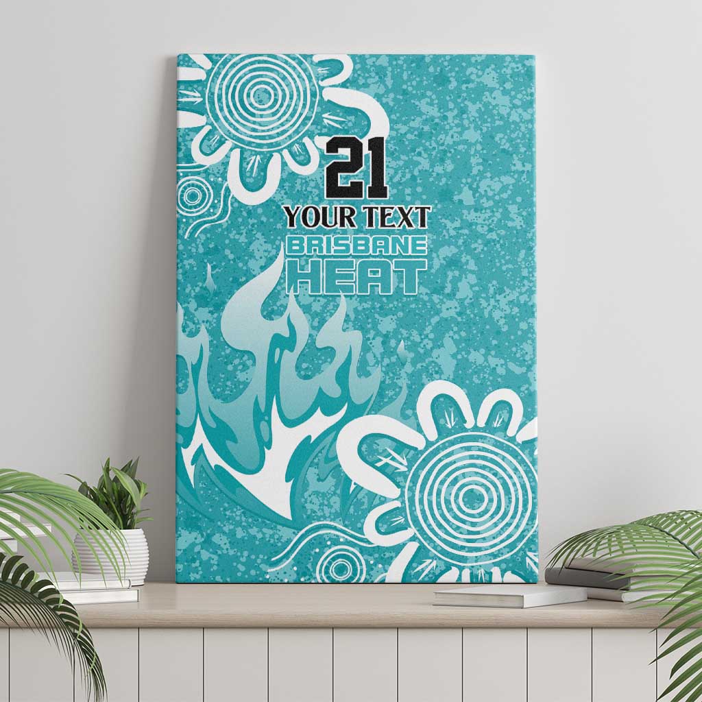 Brisbane Heat Custom Canvas Wall Art Minimalism Aboriginal