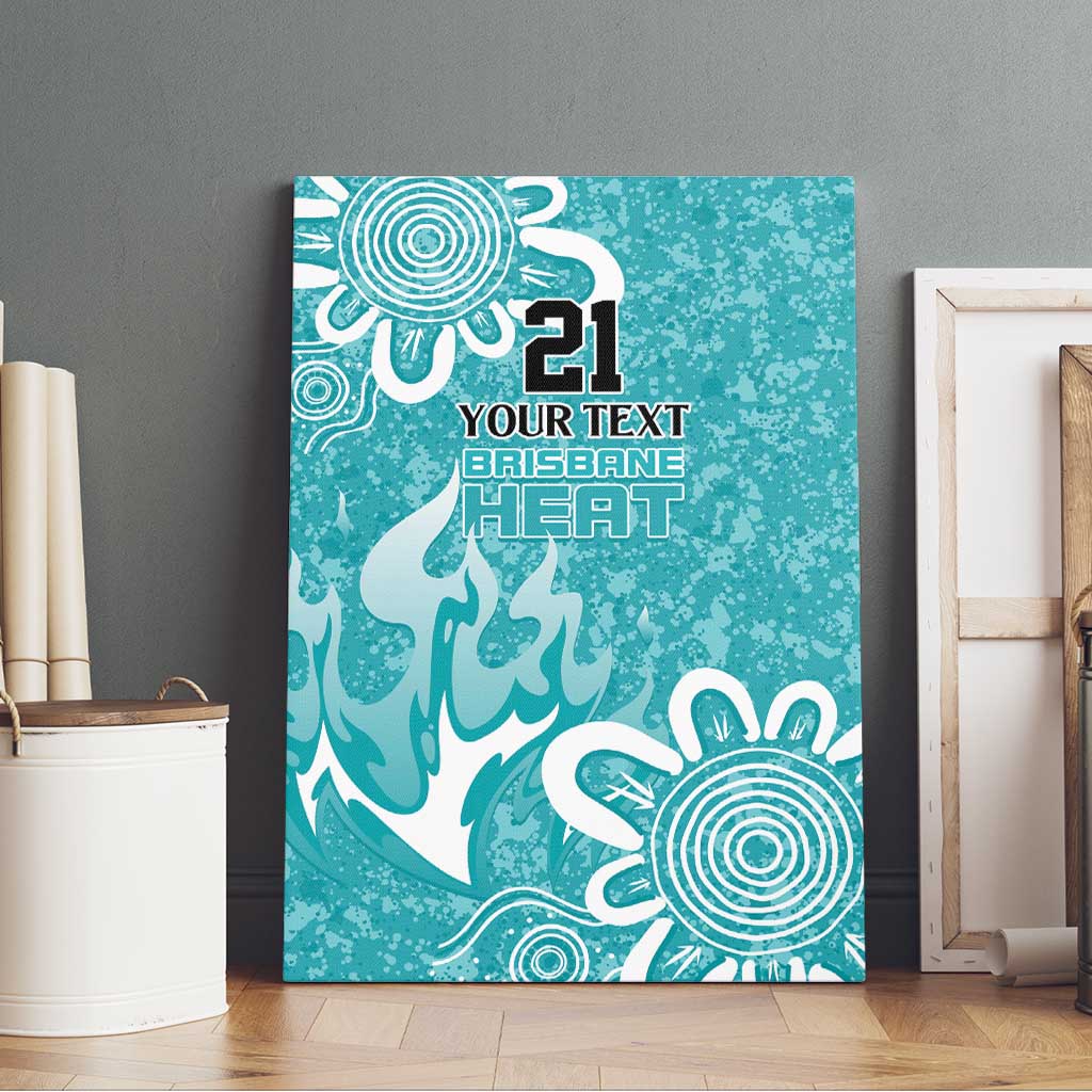 Brisbane Heat Custom Canvas Wall Art Minimalism Aboriginal