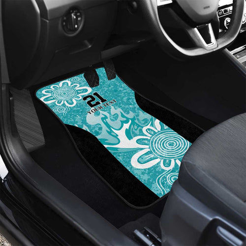 Brisbane Heat Custom Car Mats Minimalism Aboriginal