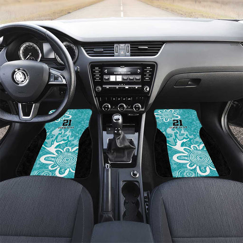 Brisbane Heat Custom Car Mats Minimalism Aboriginal