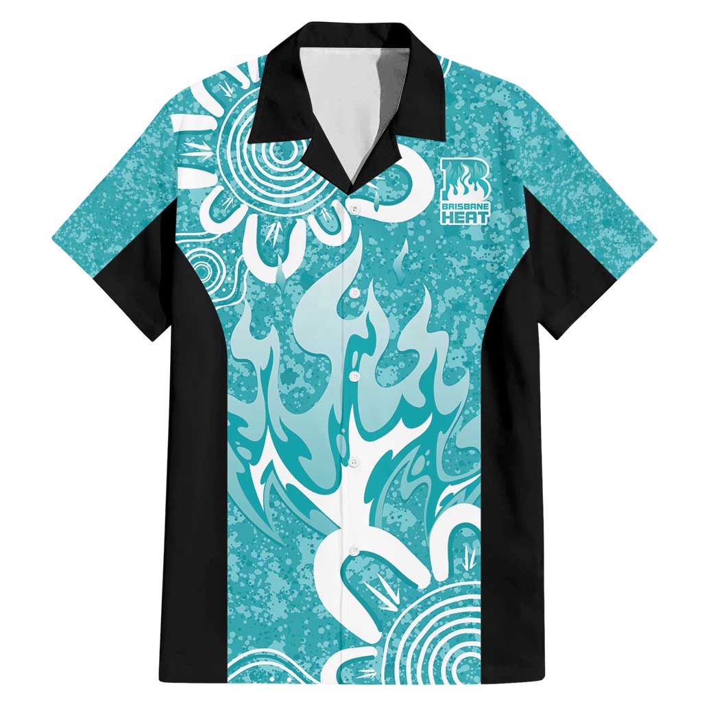 Brisbane Heat Custom Family Matching Mermaid Dress and Hawaiian Shirt Minimalism Aboriginal