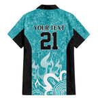 Brisbane Heat Custom Family Matching Mermaid Dress and Hawaiian Shirt Minimalism Aboriginal