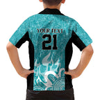 Brisbane Heat Custom Family Matching Puletasi and Hawaiian Shirt Minimalism Aboriginal