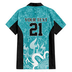 Brisbane Heat Custom Family Matching Short Sleeve Bodycon Dress and Hawaiian Shirt Minimalism Aboriginal