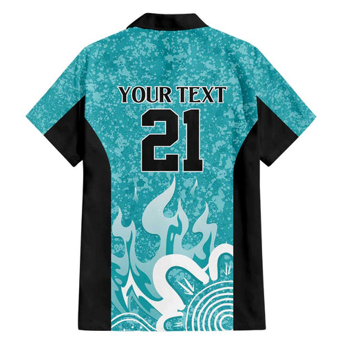 Brisbane Heat Custom Family Matching Short Sleeve Bodycon Dress and Hawaiian Shirt Minimalism Aboriginal