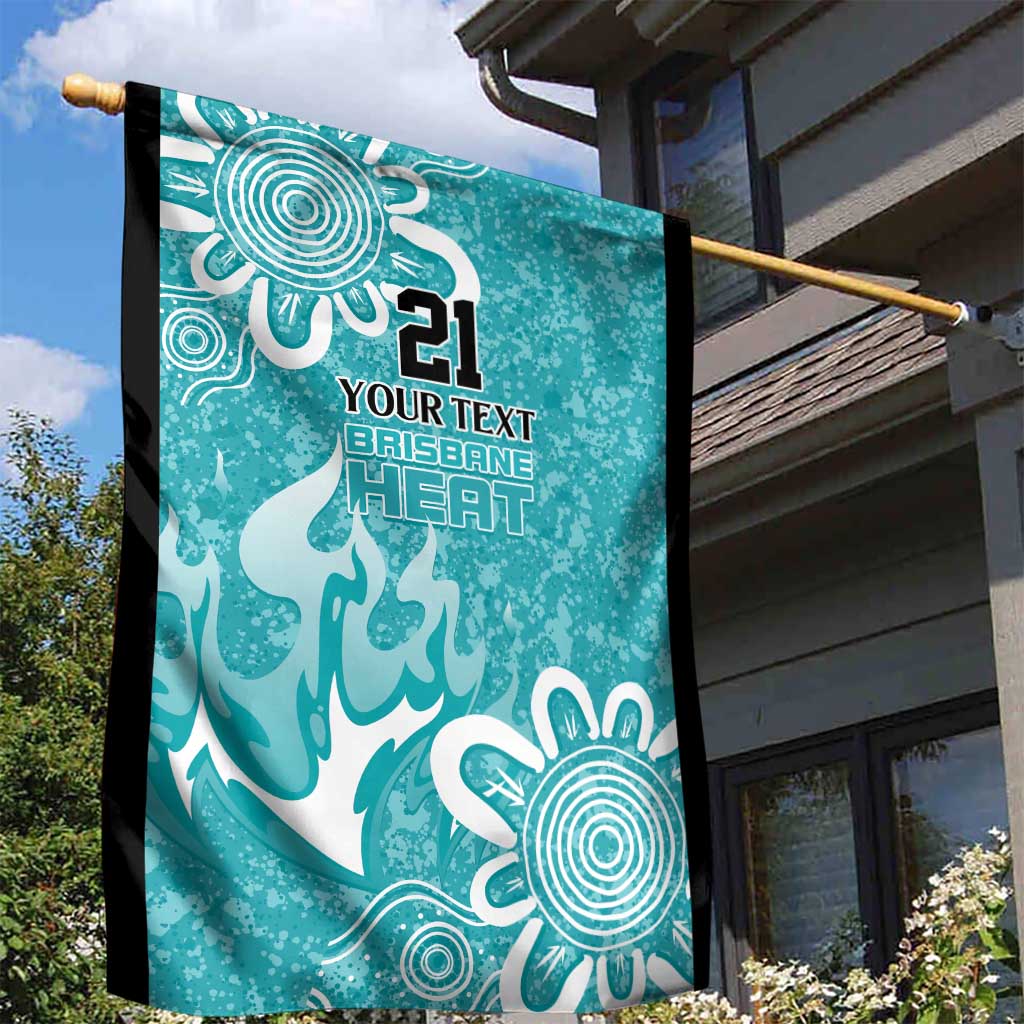 Brisbane Heat Custom Garden Flag Minimalism Aboriginal