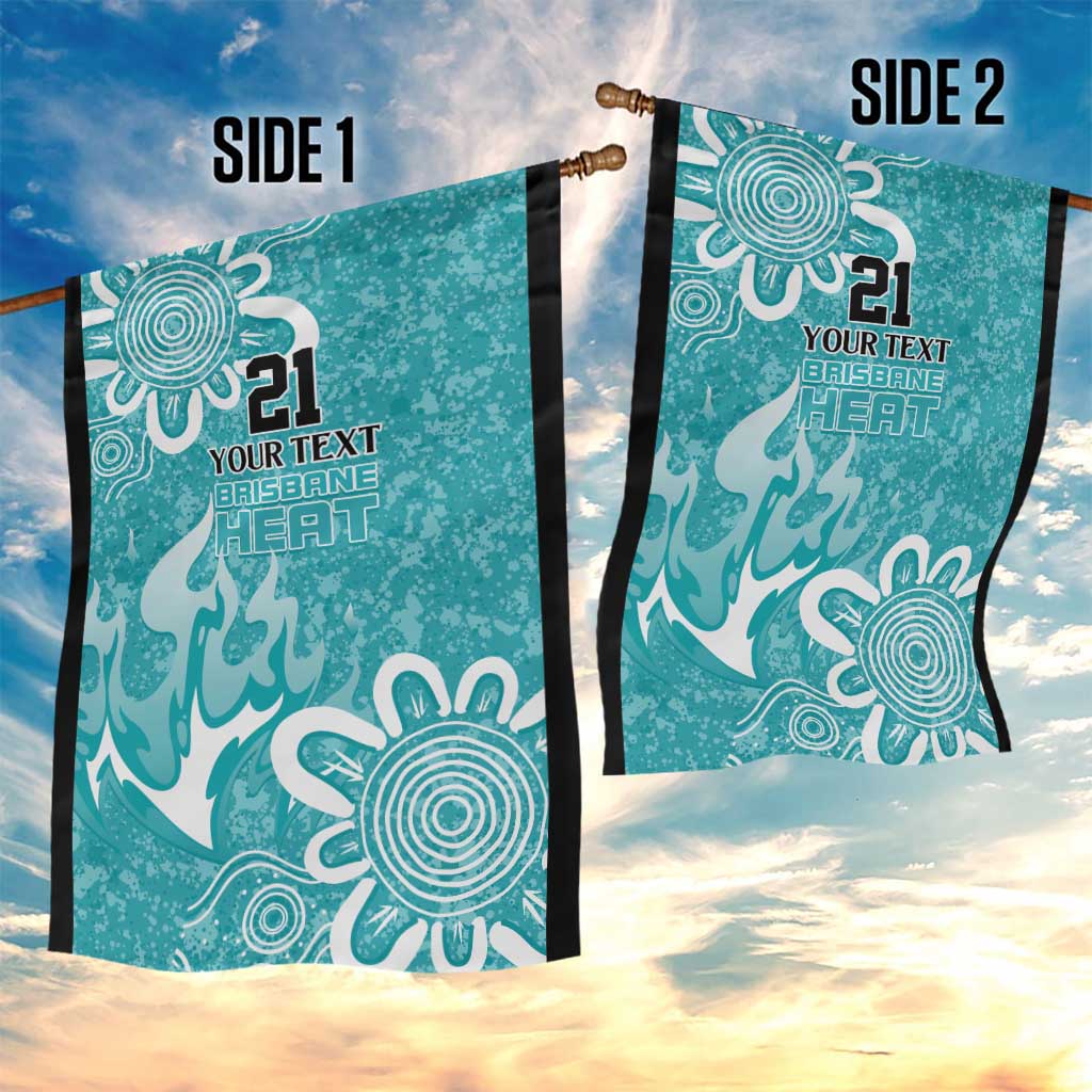 Brisbane Heat Custom Garden Flag Minimalism Aboriginal