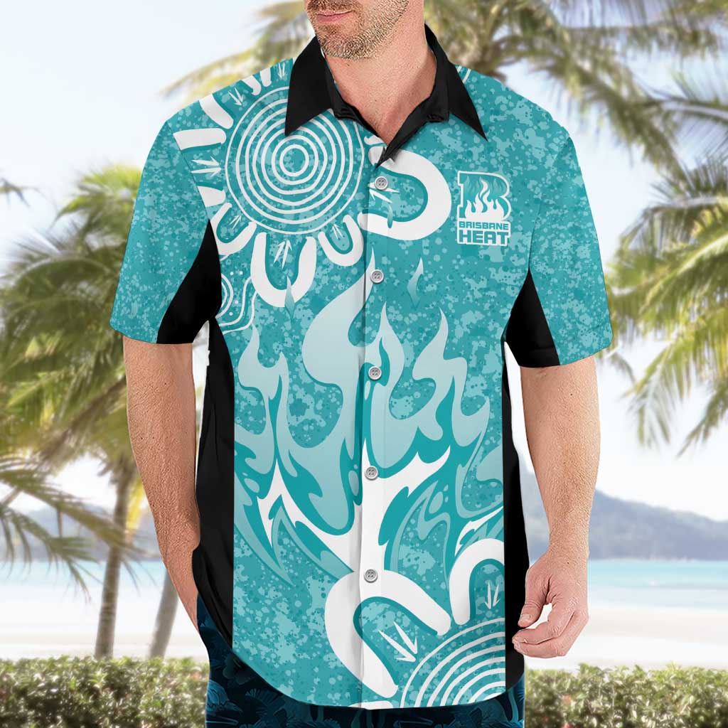 Brisbane Heat Custom Hawaiian Shirt Minimalism Aboriginal