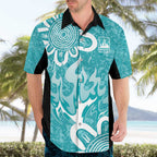 Brisbane Heat Custom Hawaiian Shirt Minimalism Aboriginal