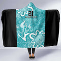 Brisbane Heat Custom Hooded Blanket Minimalism Aboriginal