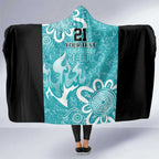 Brisbane Heat Custom Hooded Blanket Minimalism Aboriginal