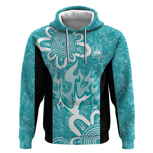 Brisbane Heat Custom Hoodie Minimalism Aboriginal
