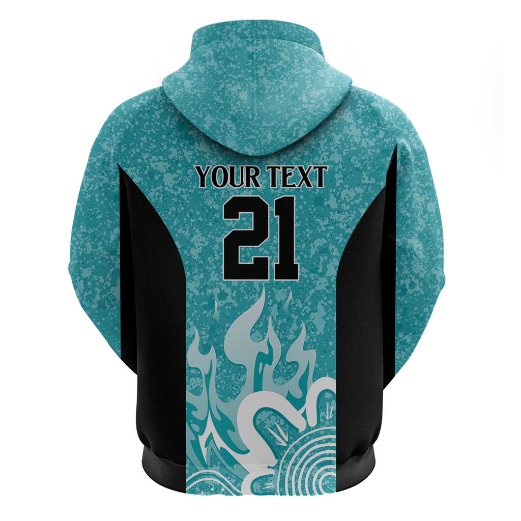 Brisbane Heat Custom Hoodie Minimalism Aboriginal