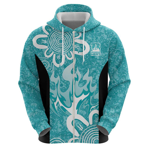Brisbane Heat Custom Hoodie Minimalism Aboriginal