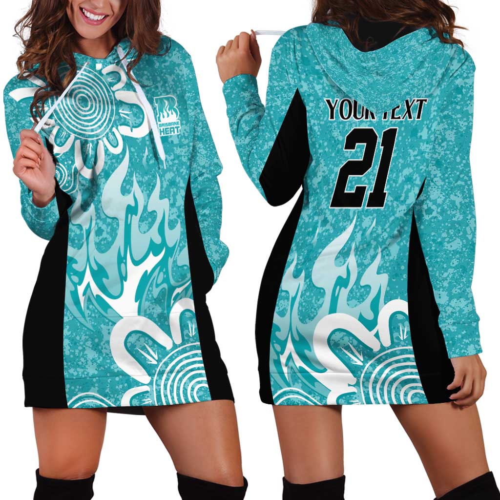 Brisbane Heat Custom Hoodie Dress Minimalism Aboriginal