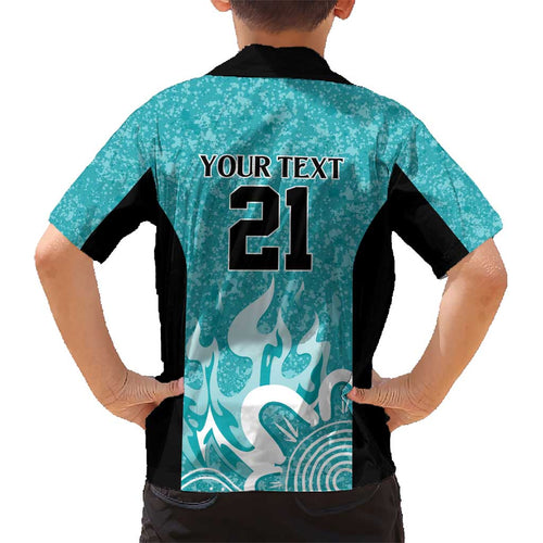 Brisbane Heat Custom Kid Hawaiian Shirt Minimalism Aboriginal