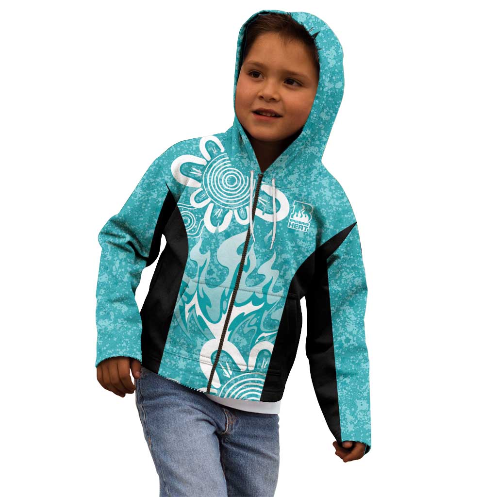 Brisbane Heat Custom Kid Hoodie Minimalism Aboriginal