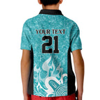 Brisbane Heat Custom Kid Polo Shirt Minimalism Aboriginal