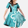 Brisbane Heat Custom Kid Short Sleeve Dress Minimalism Aboriginal