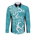 Brisbane Heat Custom Long Sleeve Button Shirt Minimalism Aboriginal