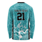 Brisbane Heat Custom Long Sleeve Shirt Minimalism Aboriginal