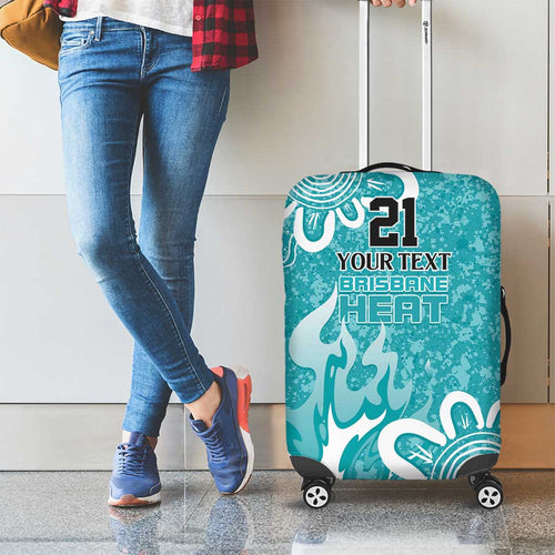 Brisbane Heat Custom Luggage Cover Minimalism Aboriginal