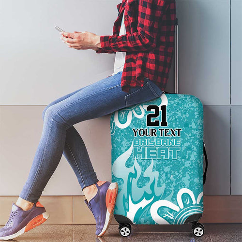 Brisbane Heat Custom Luggage Cover Minimalism Aboriginal