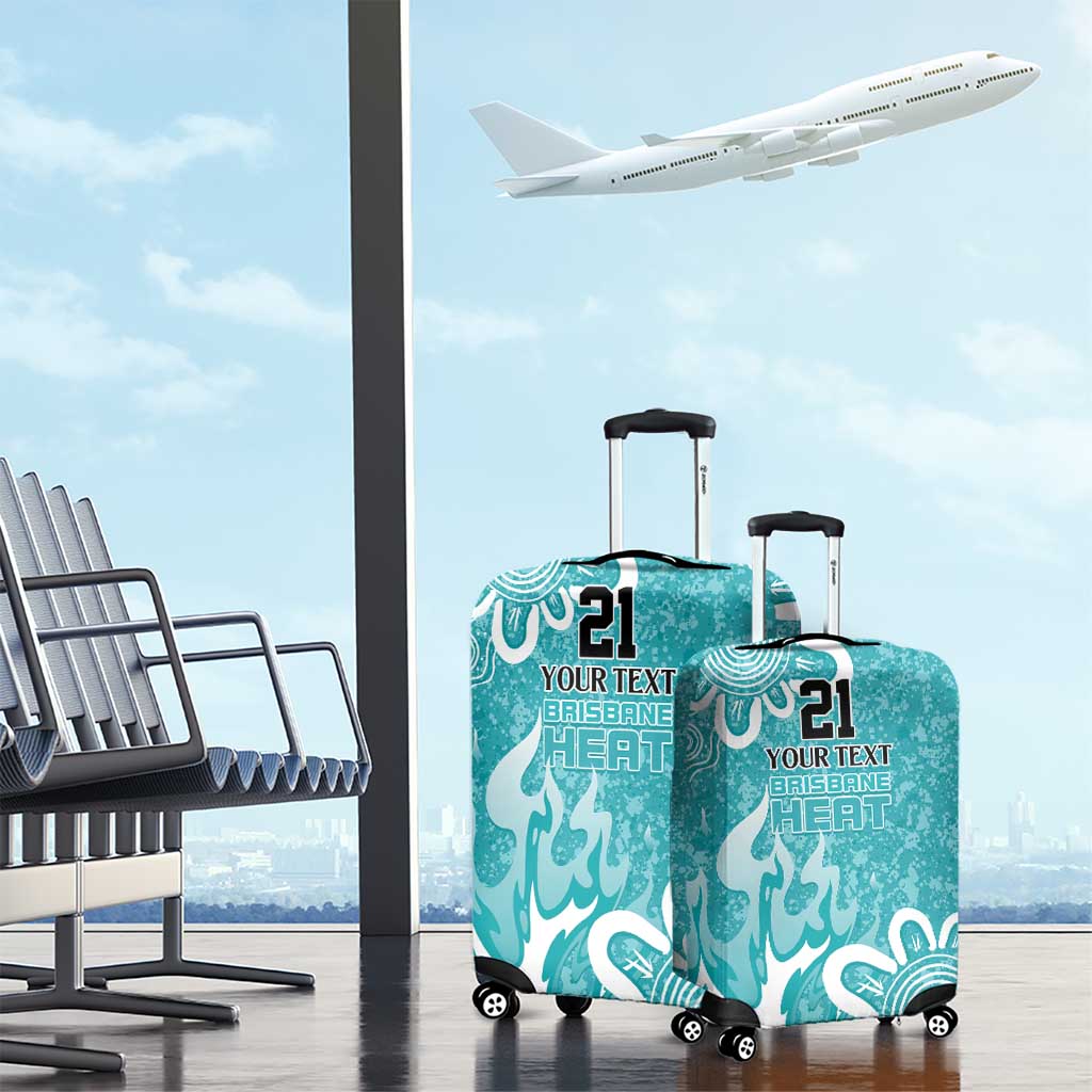 Brisbane Heat Custom Luggage Cover Minimalism Aboriginal