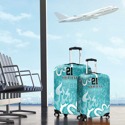 Brisbane Heat Custom Luggage Cover Minimalism Aboriginal