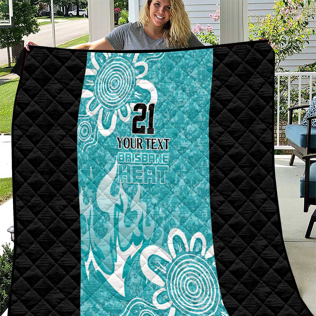 Brisbane Heat Custom Quilt Minimalism Aboriginal