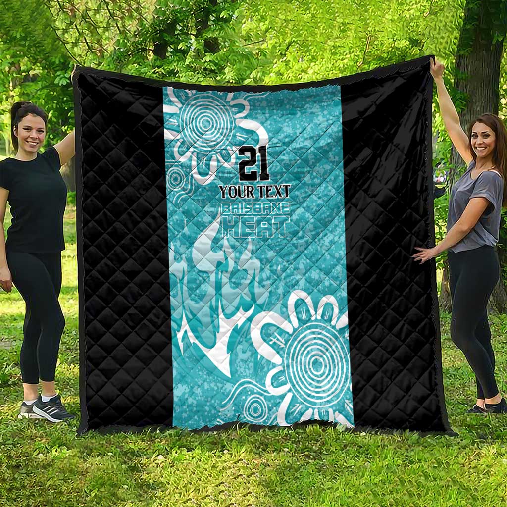 Brisbane Heat Custom Quilt Minimalism Aboriginal