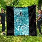 Brisbane Heat Custom Quilt Minimalism Aboriginal
