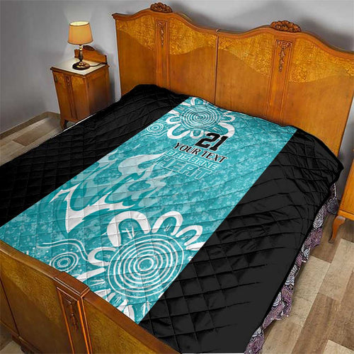 Brisbane Heat Custom Quilt Minimalism Aboriginal