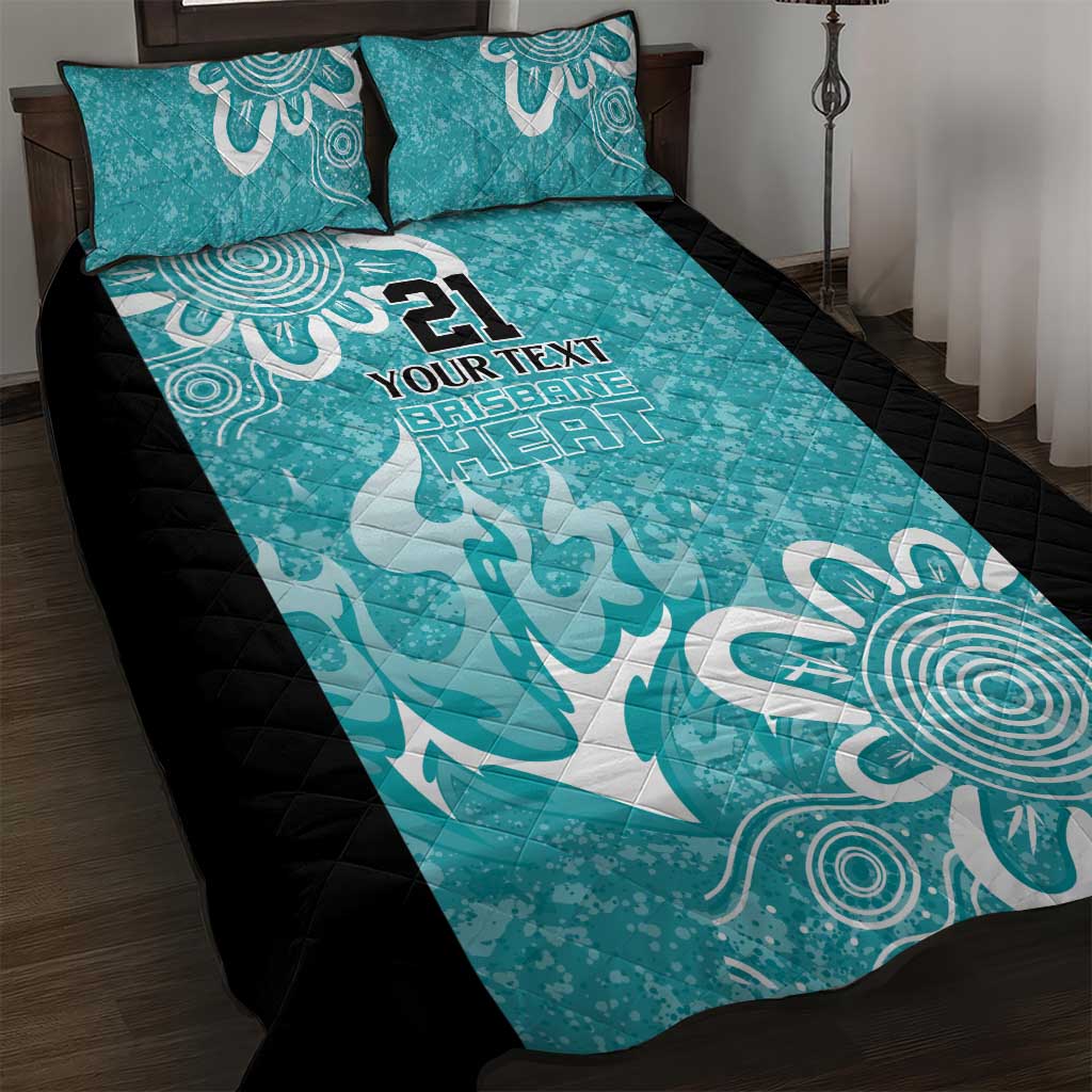 Brisbane Heat Custom Quilt Bed Set Minimalism Aboriginal