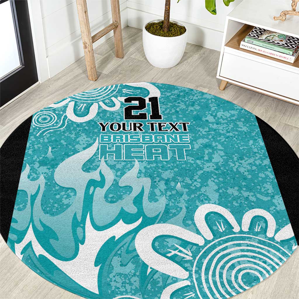 Brisbane Heat Custom Round Carpet Minimalism Aboriginal