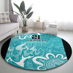 Brisbane Heat Custom Round Carpet Minimalism Aboriginal
