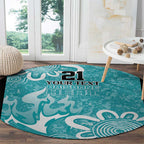 Brisbane Heat Custom Round Carpet Minimalism Aboriginal