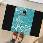 Brisbane Heat Custom Rubber Doormat Minimalism Aboriginal